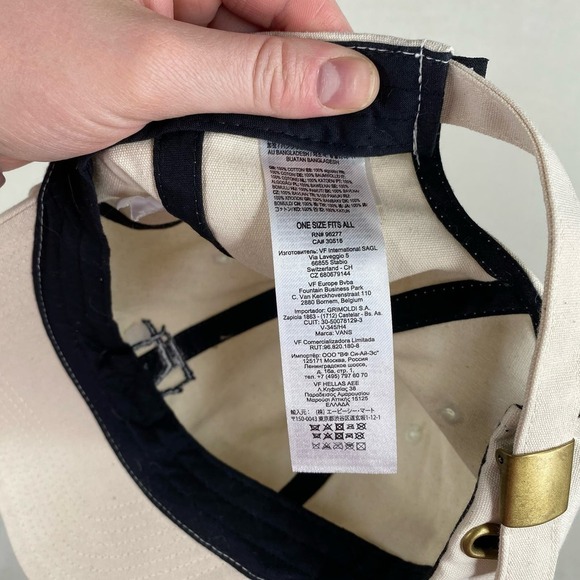 NWOT Vans Anaheim Factory Curved Bill Jockey Hat Off White Cream One Size - Picture 4 of 4